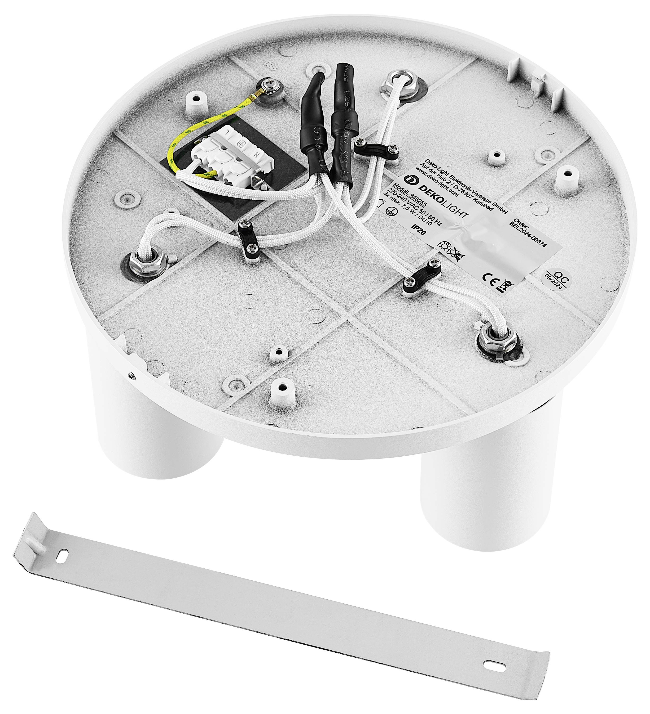 Deko Light 348255 Can Tilt rund, 3x 7,5W GU10, Weiß Deckenaufbauleuchte GU10 7.5W Weiß