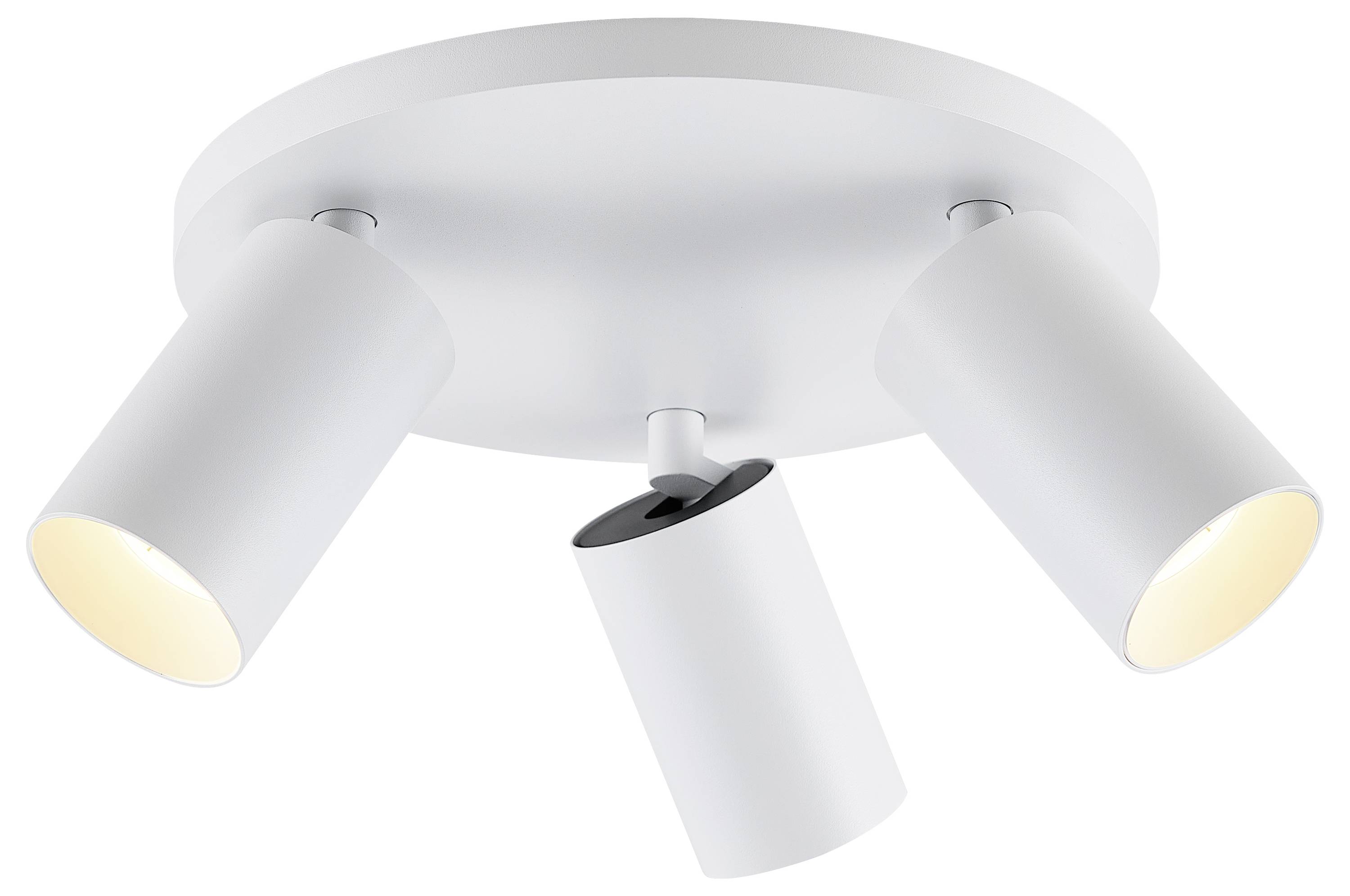 Deko Light 348255 Can Tilt rund, 3x 7,5W GU10, Weiß Deckenaufbauleuchte GU10 7.5W Weiß