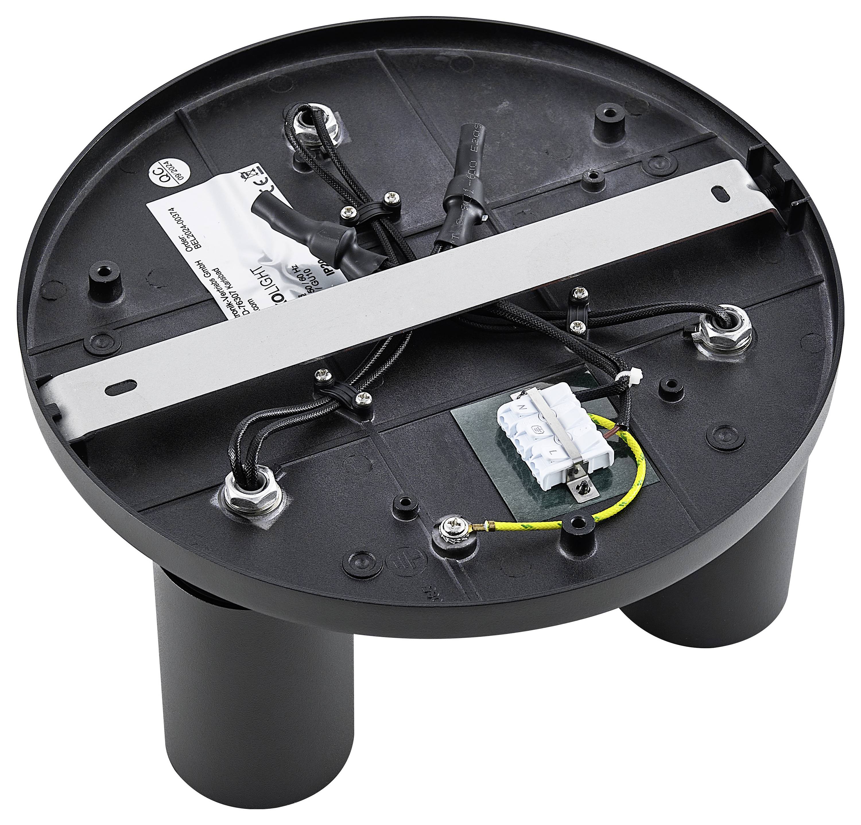 Deko Light 348256 Can Tilt rund, 3x 7,5W GU10, Schwarz Deckenaufbauleuchte GU10 7.5W Schwarz