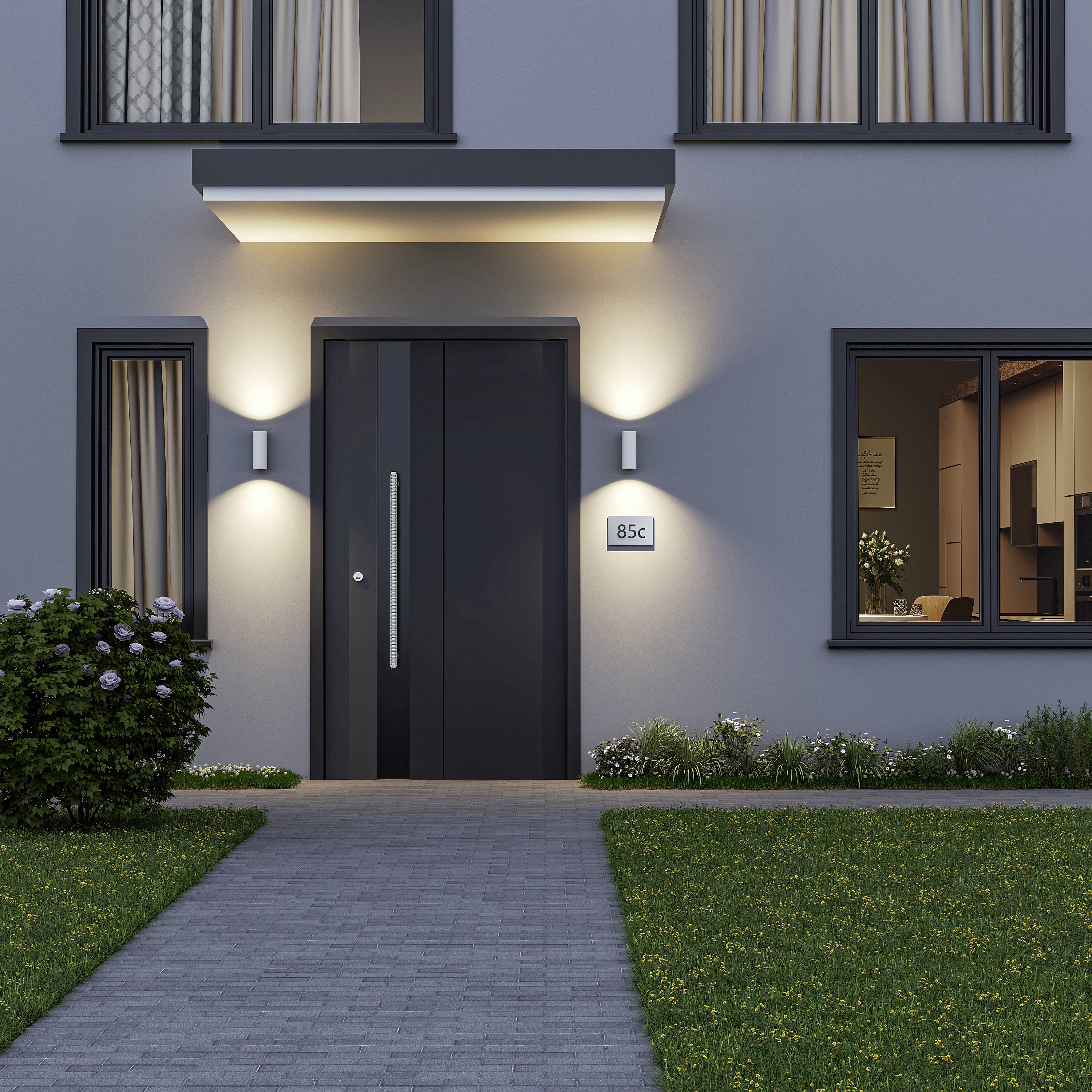 Deko Light Can IP65 up & down, 2x 7,5W GU10, Weiß 731225 Wandaufbauleuchte GU10 7.5W Weiß