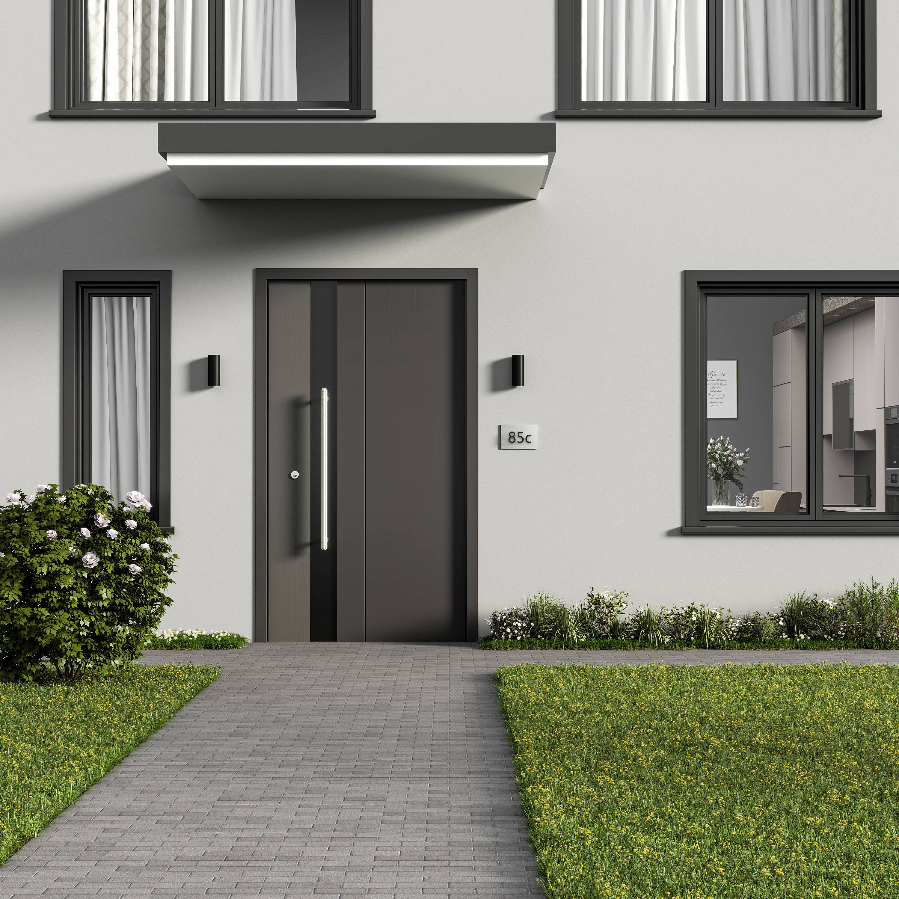 Deko Light Can IP65 up & down, 2x 7,5W GU10, Schwarz 731226 Wandaufbauleuchte GU10 7.5W Schwarz