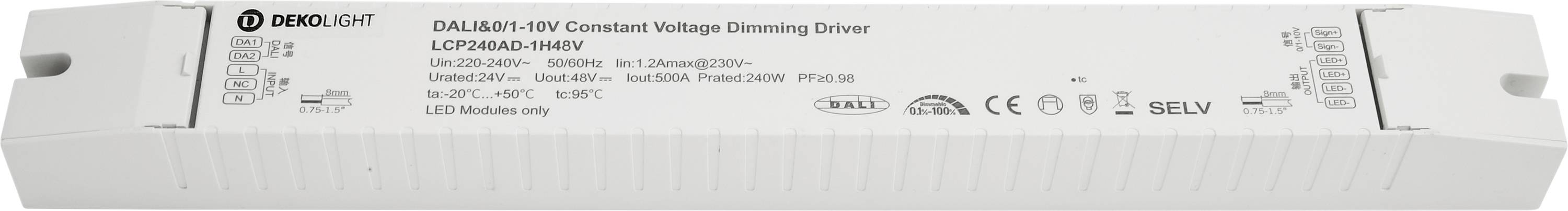 Deko Light BASIC, DIM, CV, LCP240AD-1H48V LED-Trafo 5000mA 1St.