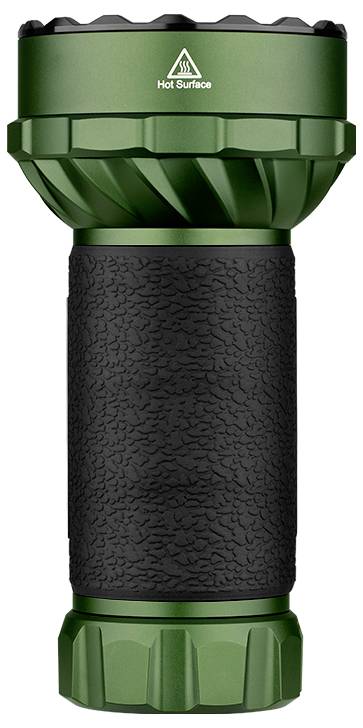 OLight Marauder Mini green LED Taschenlampe Große Reichweite, IPX8 (wasserdicht) akkubetrieben 7000lm 462g