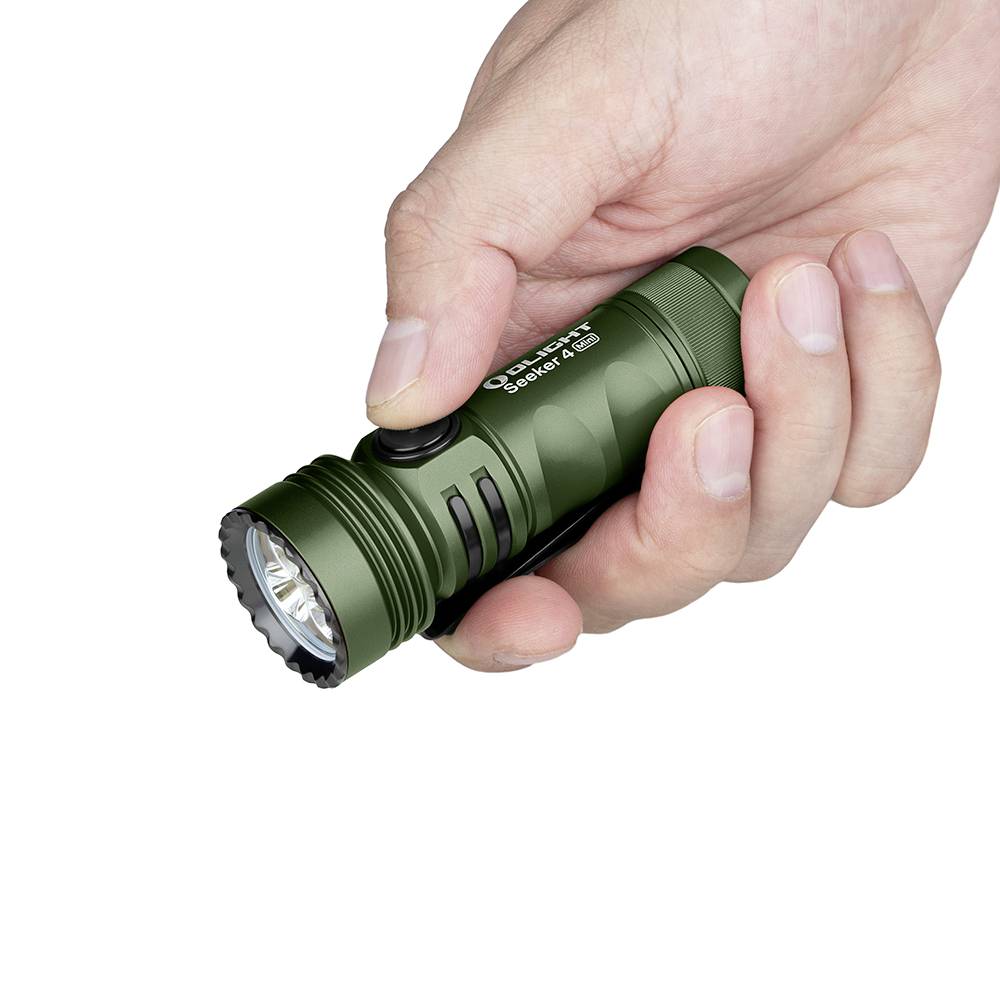 OLight Seeker 4 Mini CW green LED, UV-LED Taschenlampe IPX8 (wasserdicht) 1200lm 112g