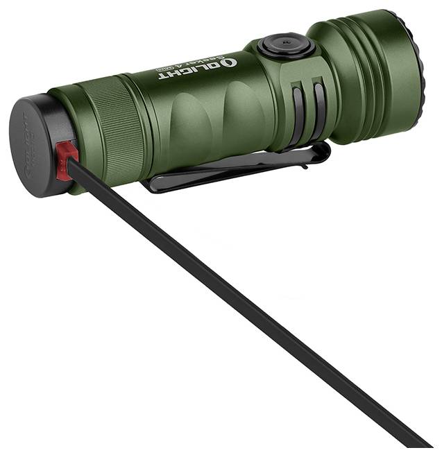 OLight Seeker 4 Mini CW green LED, UV-LED Taschenlampe IPX8 (wasserdicht) 1200lm 112g