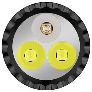 OLight Seeker 4 Mini CW green LED, UV-LED Taschenlampe IPX8 (wasserdicht) 1200lm 112g