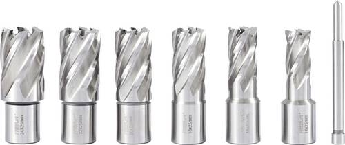 FRITZFURT 3121-1017 Kernlochbohrer-Set 7teilig 14 mm, 16 mm, 18 mm, 20 mm, 22 mm, 24 mm zähhart 1 S