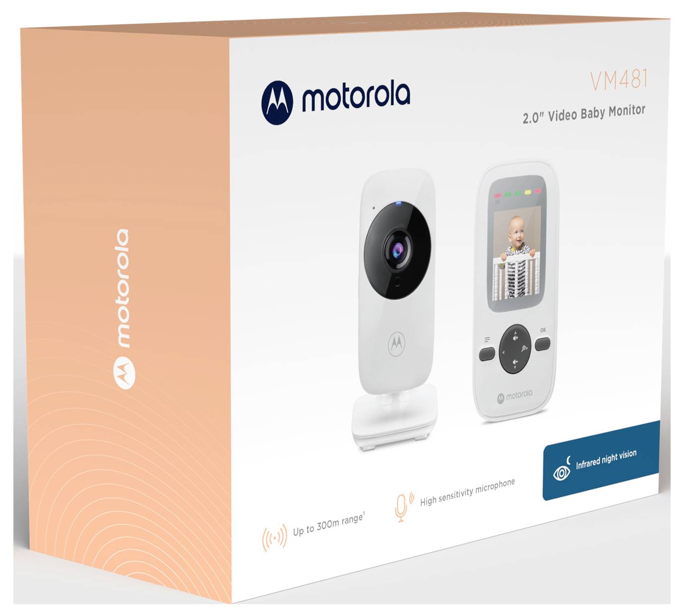 Motorola Babyphone 505537471008 Babyphone mit Kamera 2.4GHz