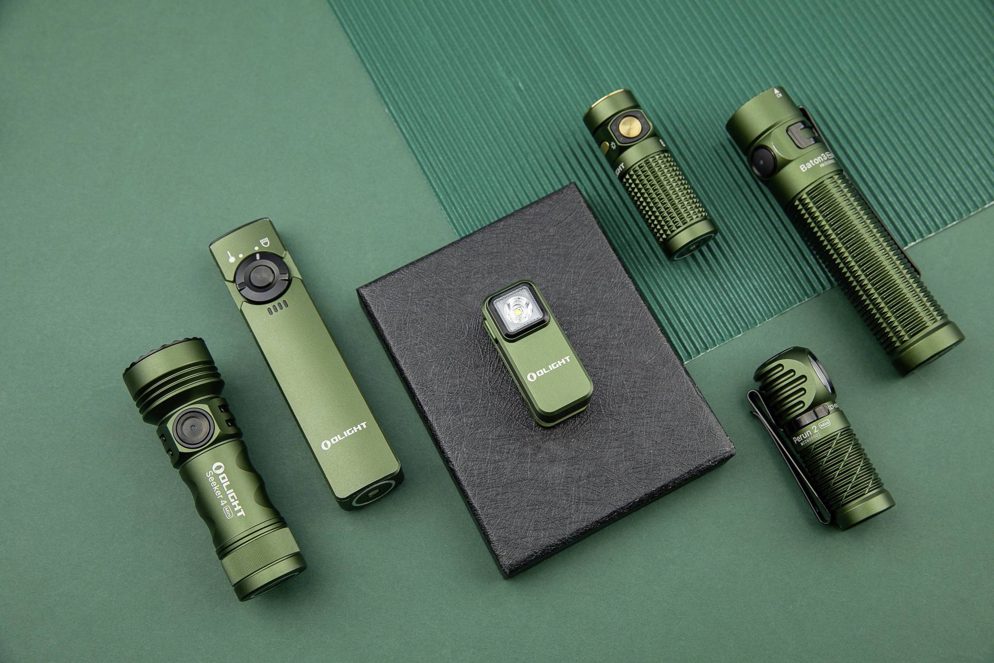 OLight 12972 Oclip green Mobile Kleinleuchte LED