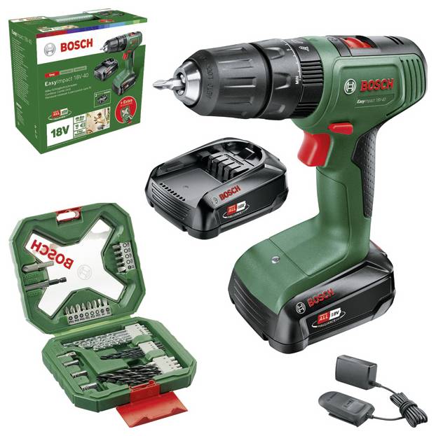 Bosch Home and Garden EasyImpact 18V-40 -Akku-Schlagbohrmaschine