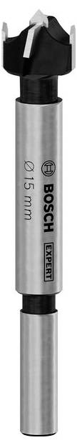 Metallbohrer mit schwarzer Spitze, 'Ø 15 mm' und 'BOSCH EXPERT'-Aufschrift.