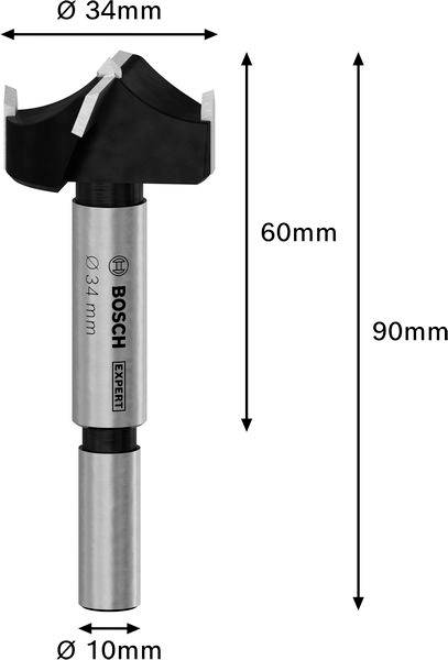 Bosch Accessories 2608901856 Scharnierlochbohrer 34mm 1St.