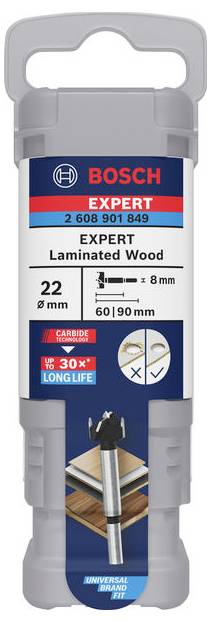 Bosch Accessories 2608901849 Scharnierlochbohrer 22mm 1St.