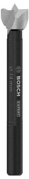 Schwarzer Bosch Bohrer mit silberner Spitze, gekennzeichnet mit 'EXPERT'. Designed für präzises Bohren, geeignet für harte Materialien.