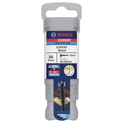 Bosch Accessories 2608901830 Forstnerbohrer 25mm Gesamtlänge 88mm 1St. Bosch Accessories 2608901830 Forstnerbohrer 25mm Gesamtlänge 88mm 1St.