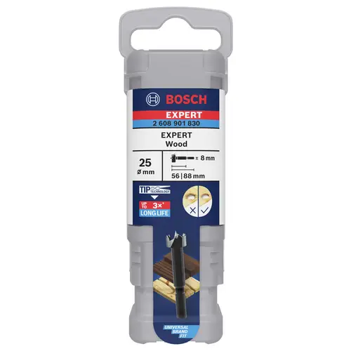 Bosch Accessories 2608901830 Forstnerbohrer 25mm Gesamtlänge 88mm 1St. Bosch Accessories 2608901830 Forstnerbohrer 25mm Gesamtlänge 88mm 1St.