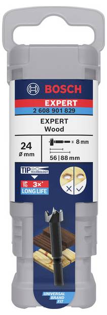 Bosch Accessories 2608901829 Forstnerbohrer 24mm Gesamtlänge 88mm 1St.