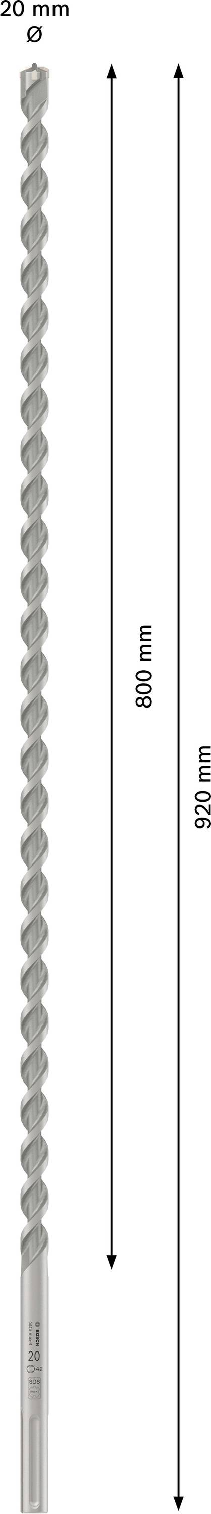 Bosch Accessories 2608706850 2608706850 Hammerbohrer 20mm SDS-Max 1St.