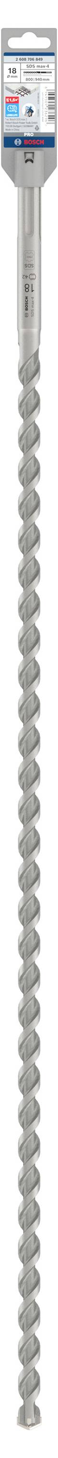 Bosch Accessories 2608706849 2608706849 Hammerbohrer 18mm SDS-Max 1St.