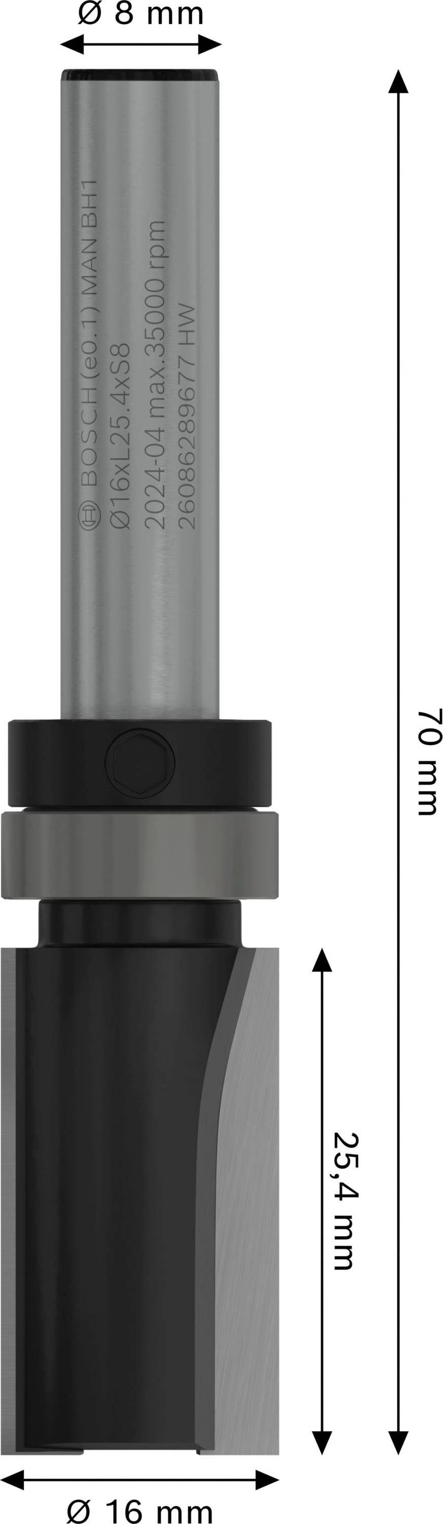 Bosch Accessories 2608629677 Bündigfräser