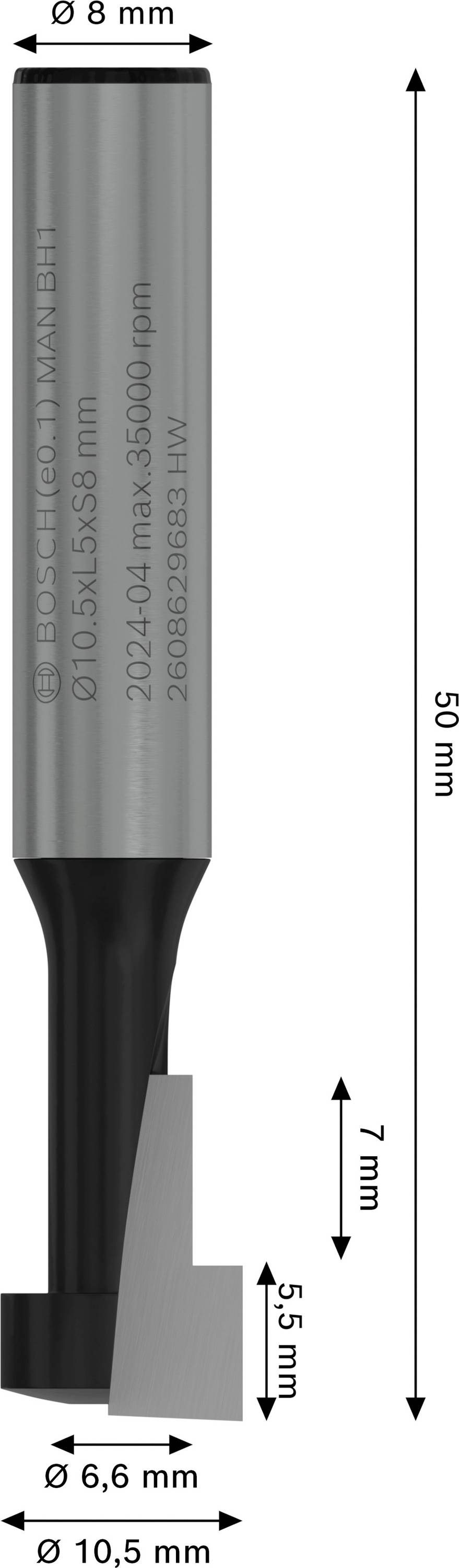 Bosch Accessories 2608629683 Nutfräser