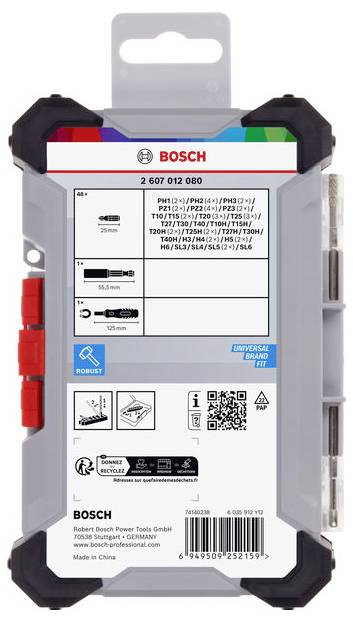Bosch Accessories 2607012080 2607012080 Bit-Set