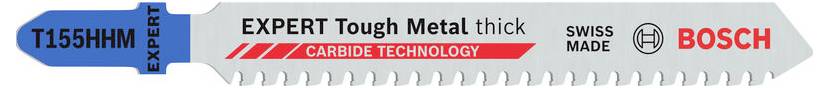 Bosch Accessories 2608902482 EXPERT Tough Metal thick T155HHM Stichsägeblatt, 3 Stk. 3 St.