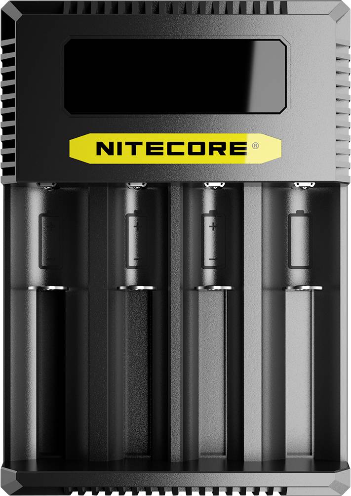 NiteCore CI4 Rundzellen-Ladegerät LiIon, NiCd, NiMH 10440, 14500, 14650, 16500, 16340, 16650, 17350, 17500, 17650, 17670, 18350