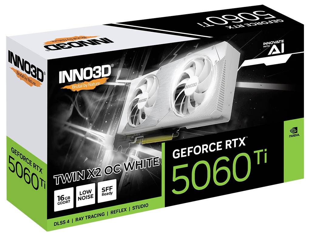 Inno 3D Grafikkarte Nvidia GeForce RTX 5060 Ti GeForce RTX 5060 Ti 16GB GDDR7-RAM