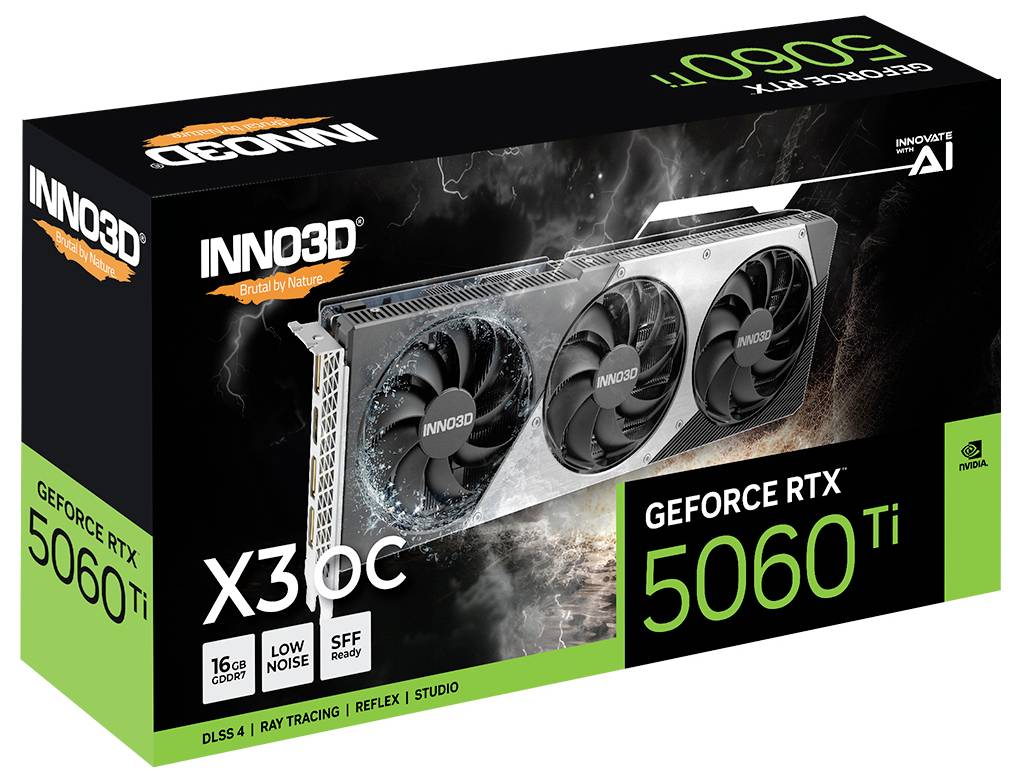 Inno 3D Grafikkarte Nvidia GeForce RTX 5060 Ti GeForce RTX 5060 Ti 16 GB GDDR7-RAM