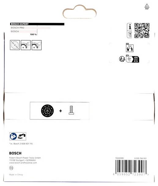 Bosch Accessories 2608001116 EXPERT Multihole Schleifteller, Hard hart, 150 mm