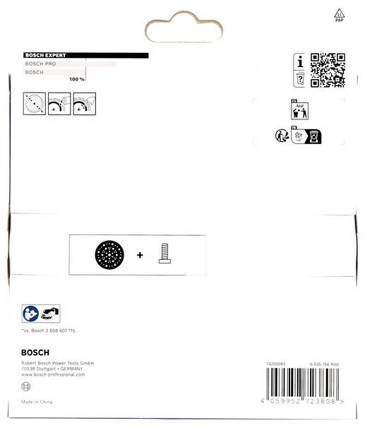 Bosch Accessories 2608001114 EXPERT Multihole Schleifteller, weich, 150 mm