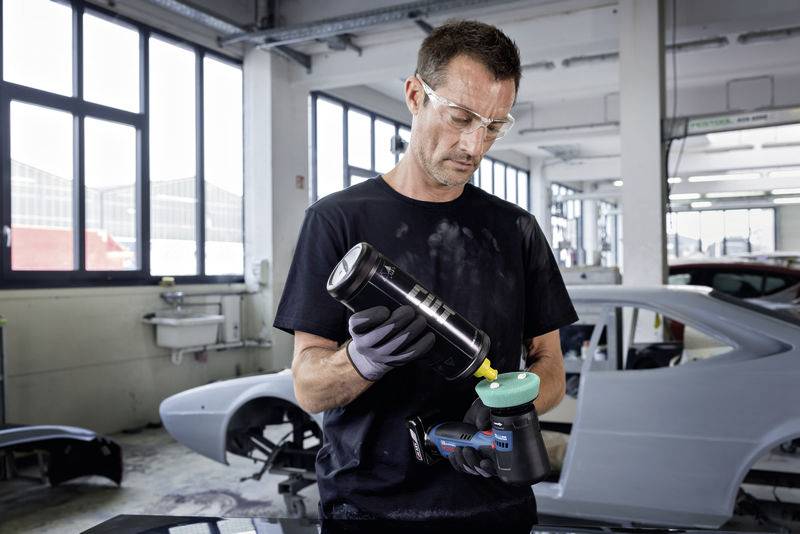 Bosch Professional GPO 12V-77 06019L3000 Akku Rotationspoliermaschine 12V 600 - 2200 U/min 77mm