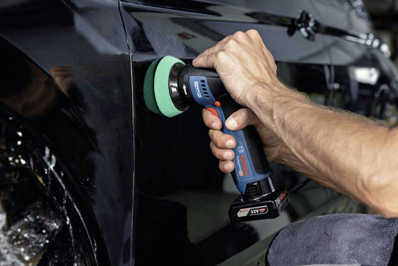 Bosch Professional GPO 12V-77 06019L3000 Akku Rotationspoliermaschine 12V 600 - 2200 U/min 77mm