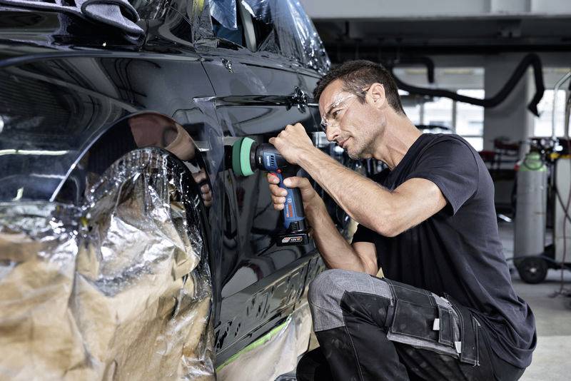 Bosch Professional GPO 12V-77 06019L3000 Akku Rotationspoliermaschine 12V 600 - 2200 U/min 77mm