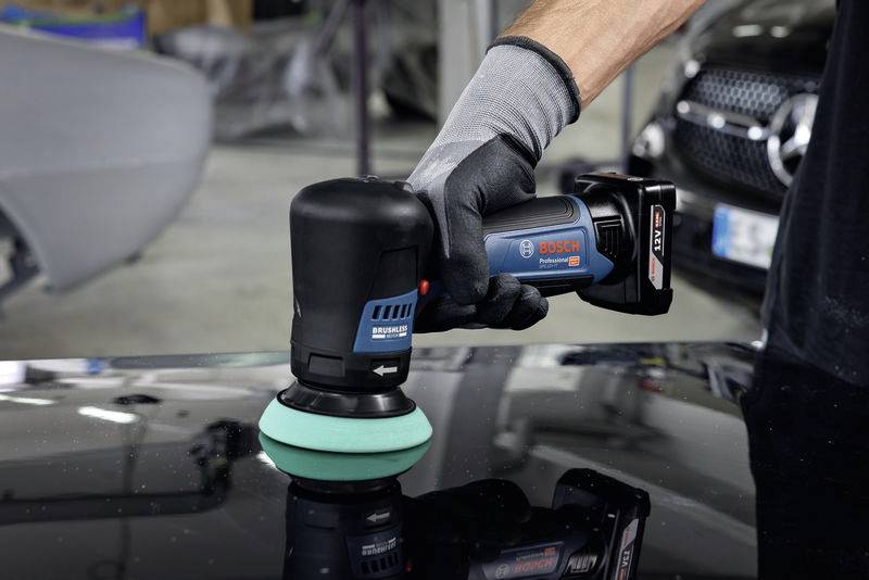 Bosch Professional GPO 12V-77 06019L3000 Akku Rotationspoliermaschine 12V 600 - 2200 U/min 77mm