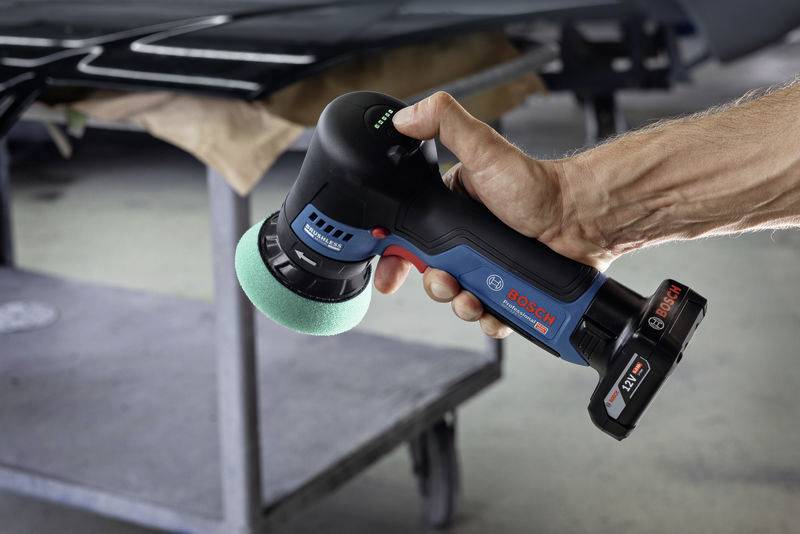 Bosch Professional GPO 12V-77 06019L3000 Akku Rotationspoliermaschine 12V 600 - 2200 U/min 77mm