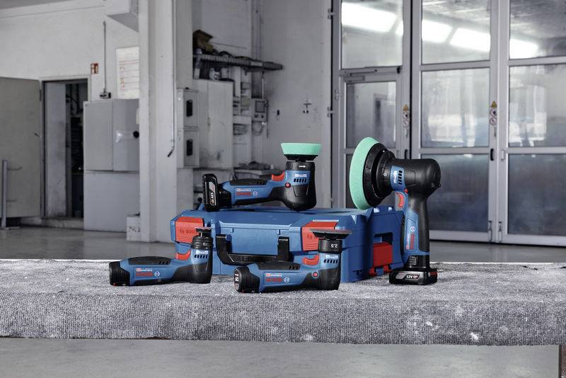 Bosch Professional GPO 12V-77 06019L3000 Akku Rotationspoliermaschine 12V 600 - 2200 U/min 77mm