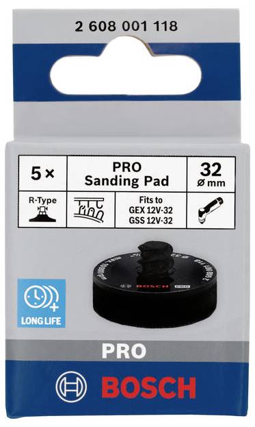 Bosch Accessories 2608001118 PRO Schleifteller, 32 mm, Klett