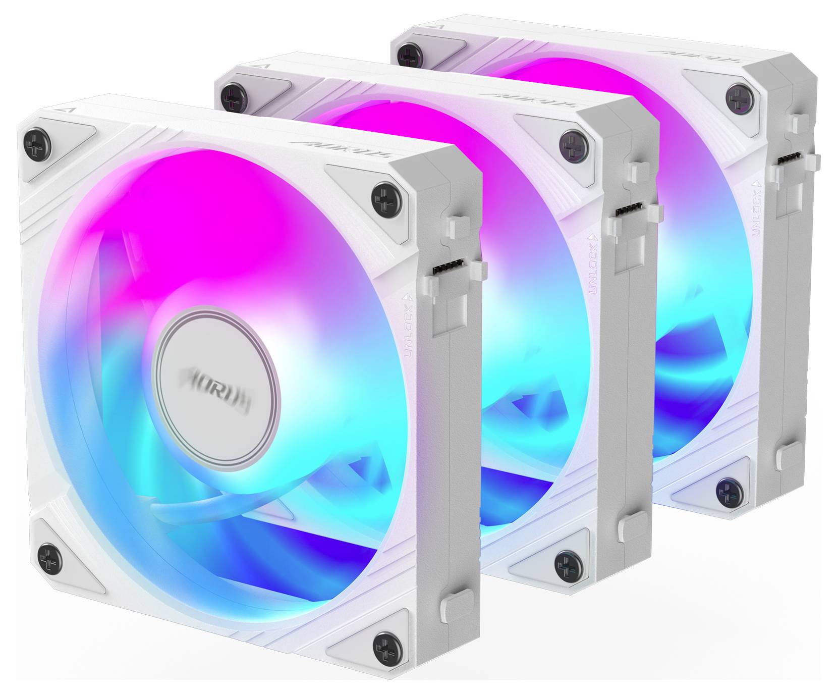 Gigabyte GP-ECFAN1203 ICE PC-Gehäuse-Lüfter Weiß (B x H x T) 120 x 25 x 120mm