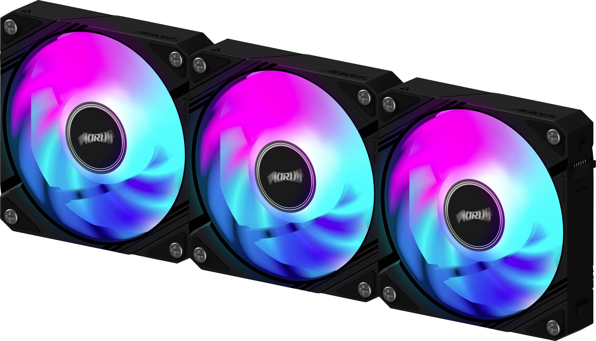 Gigabyte GP-ECFAN1203 PC-Gehäuse-Lüfter Schwarz (B x H x T) 120 x 25 x 120mm