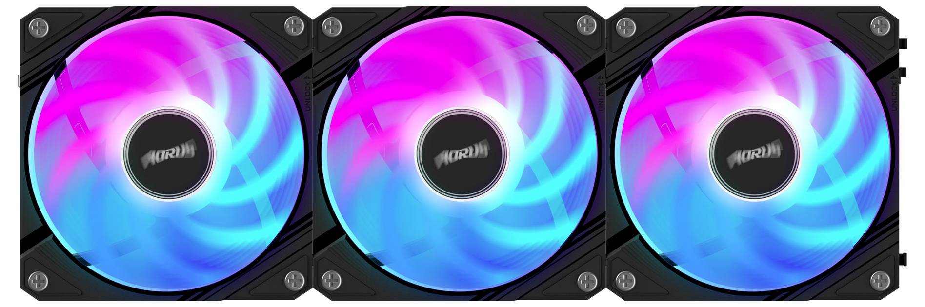 Gigabyte GP-ECFAN1203 PC-Gehäuse-Lüfter Schwarz (B x H x T) 120 x 25 x 120mm