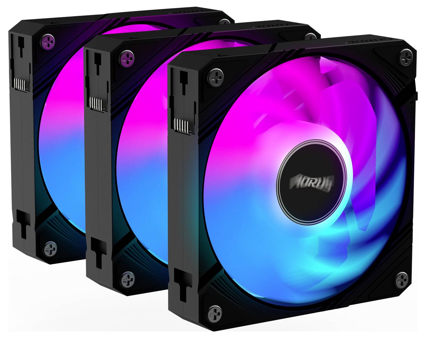 Gigabyte GP-ECFAN1203 PC-Gehäuse-Lüfter Schwarz (B x H x T) 120 x 25 x 120mm