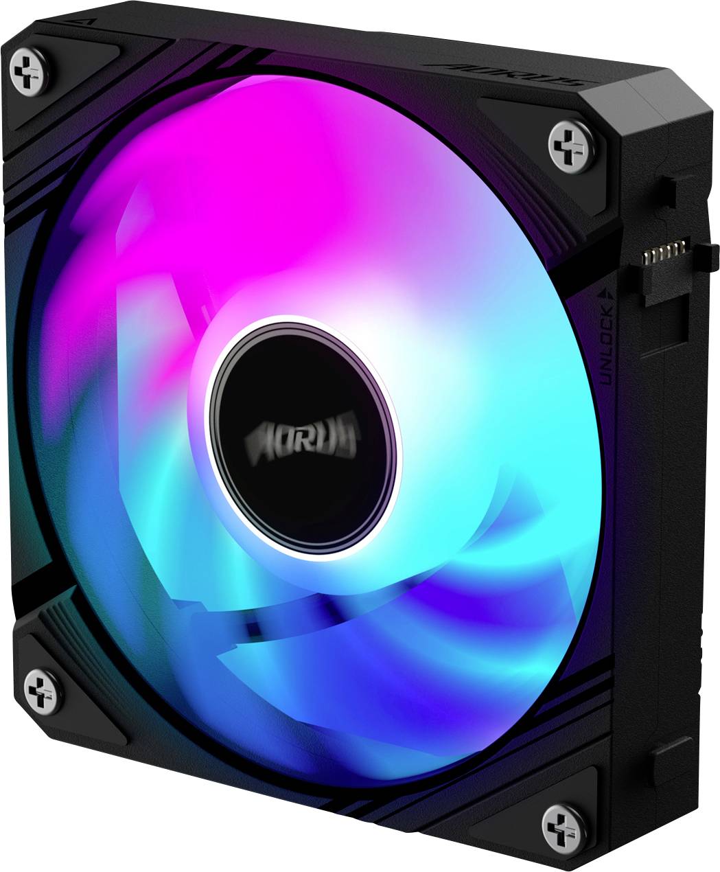 Gigabyte GP-ECFAN1201 PC-Gehäuse-Lüfter Schwarz (B x H x T) 120 x 25 x 120mm