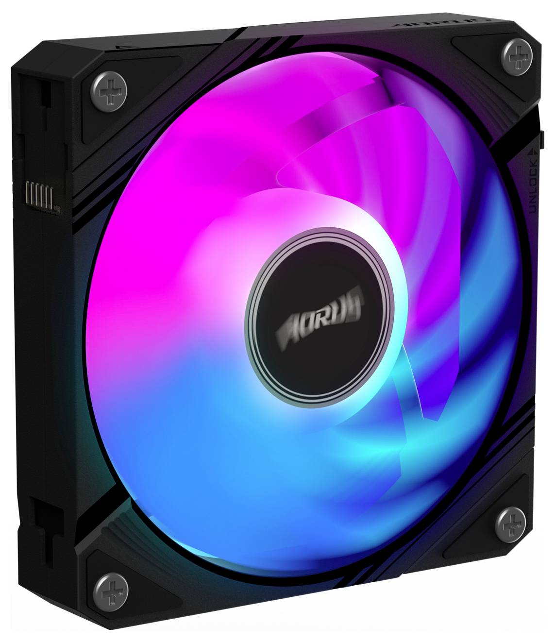 Gigabyte GP-ECFAN1201 PC-Gehäuse-Lüfter Schwarz (B x H x T) 120 x 25 x 120mm