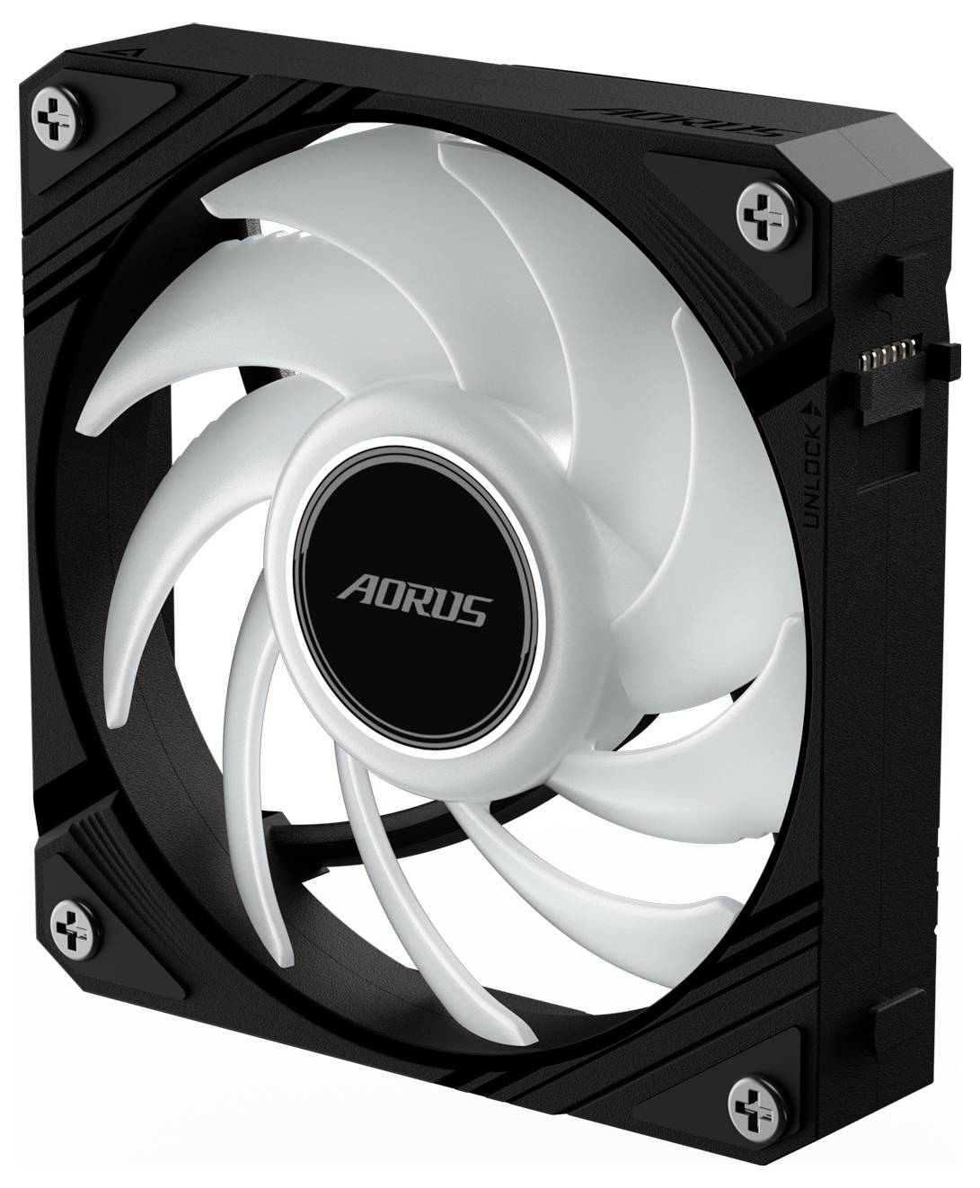 Gigabyte GP-ECFAN1201 PC-Gehäuse-Lüfter Schwarz (B x H x T) 120 x 25 x 120mm