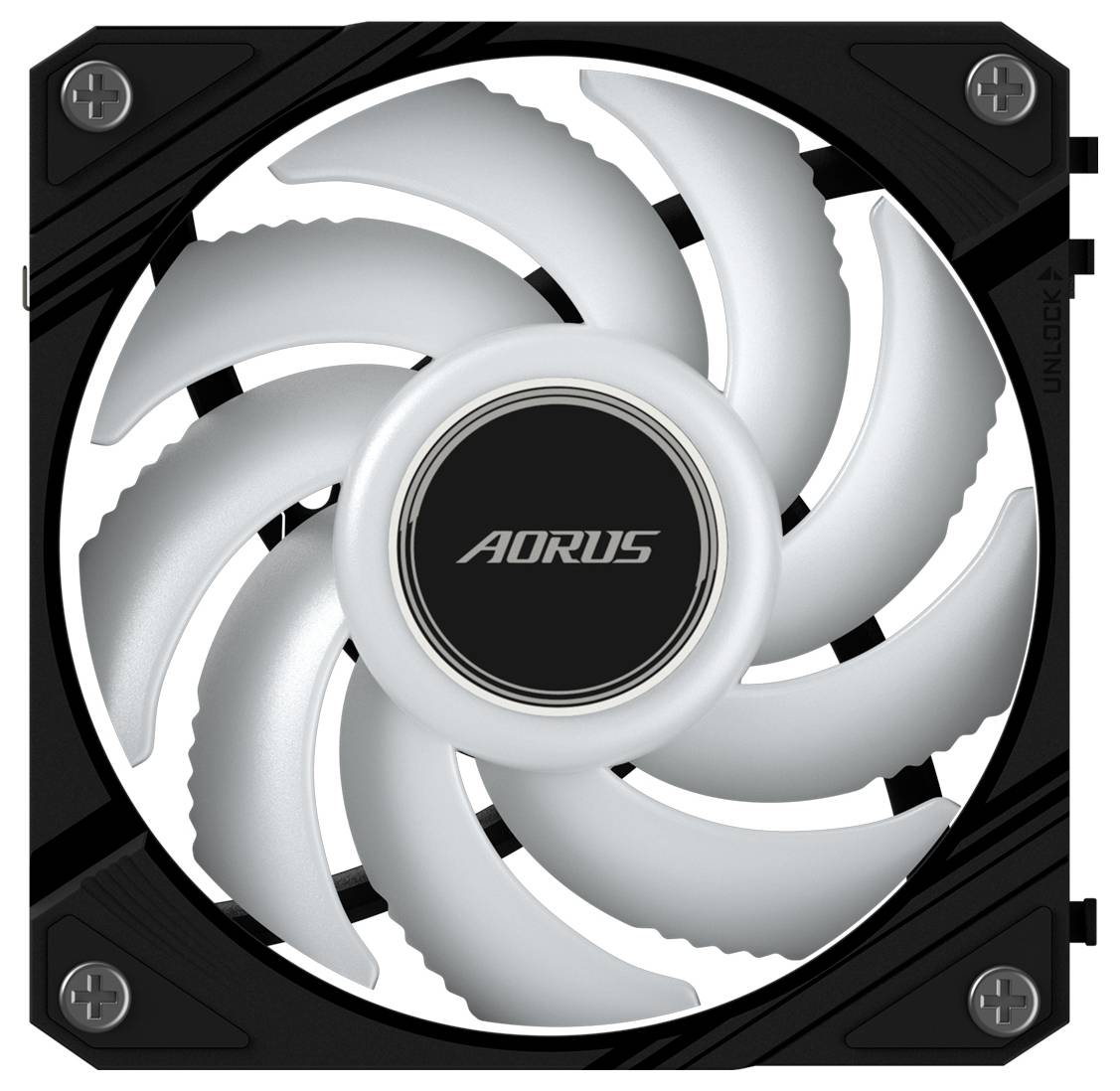 Gigabyte GP-ECFAN1201 PC-Gehäuse-Lüfter Schwarz (B x H x T) 120 x 25 x 120mm