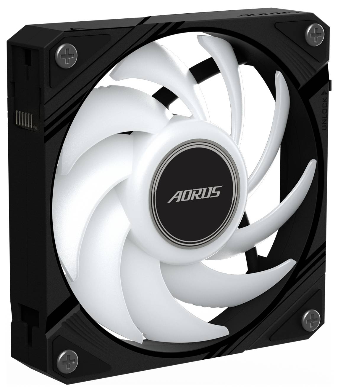 Gigabyte GP-ECFAN1201 PC-Gehäuse-Lüfter Schwarz (B x H x T) 120 x 25 x 120mm