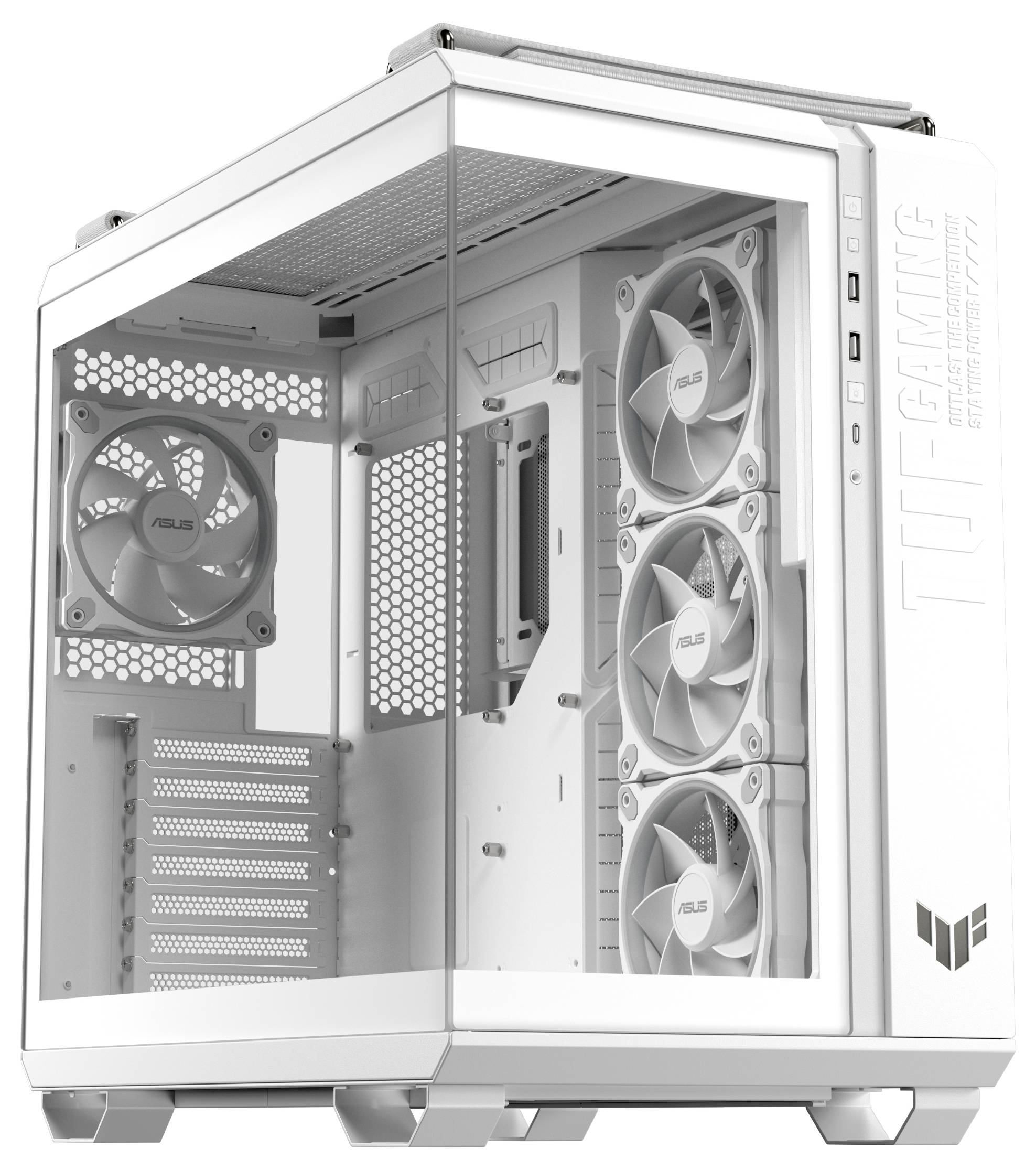 Asus 90DC0093-B19010 Midi-Tower PC-Gehäuse Weiß