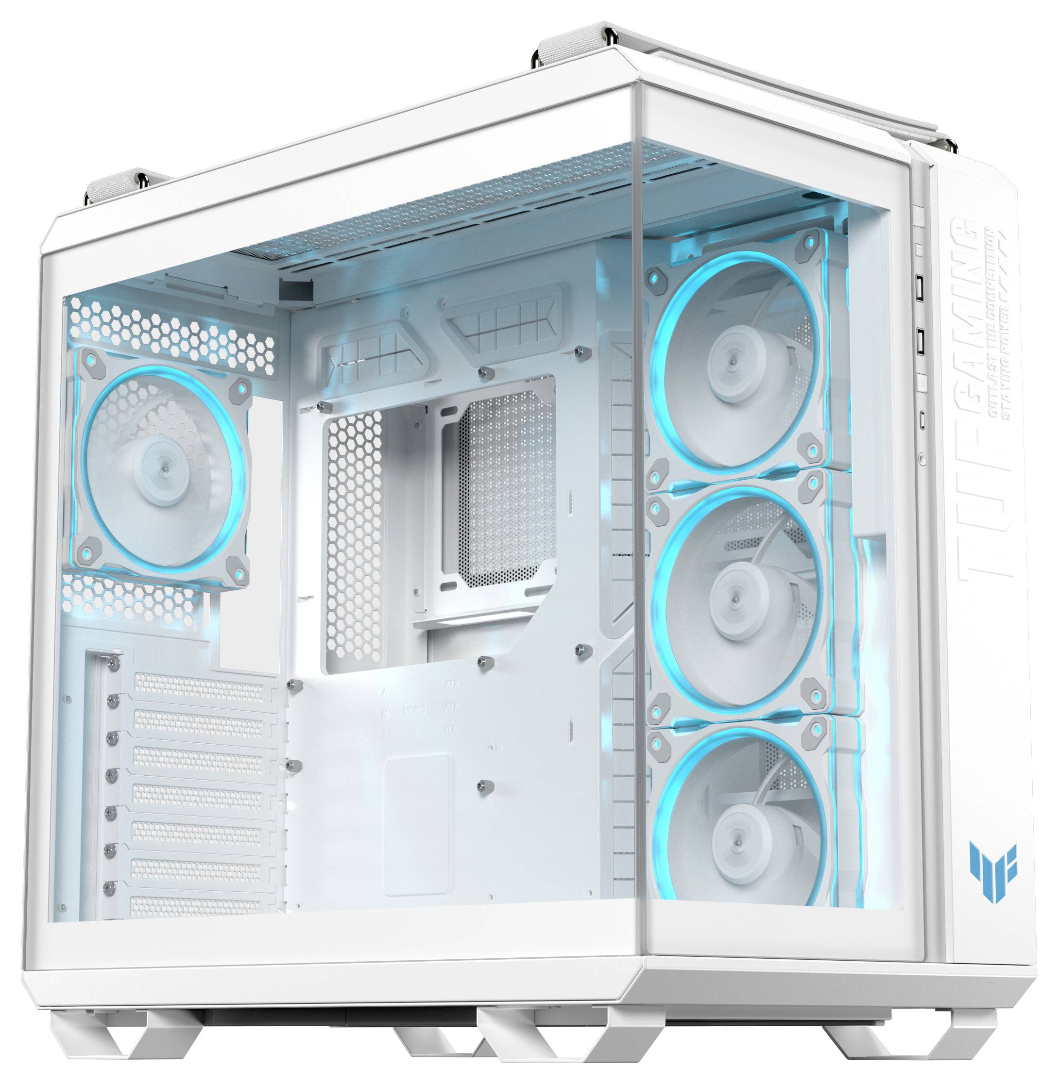 Asus 90DC0093-B19010 Midi-Tower PC-Gehäuse Weiß